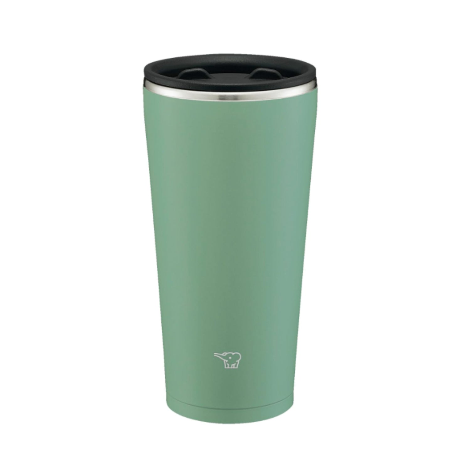 Zojirushi SX-FA45-GZ Stainless Steel Tumbler with Lid, Rotary Open and Close Lid, Heat Retention, Office Work, Home Time, 15.9 fl oz (450 ml), Ash Green