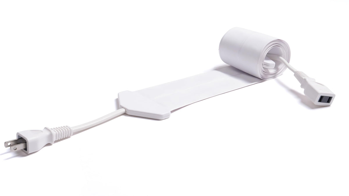 Koumeican the thinnest extension (power) cord in the world 0.003-Inch Flat Code 6.56-Feet White