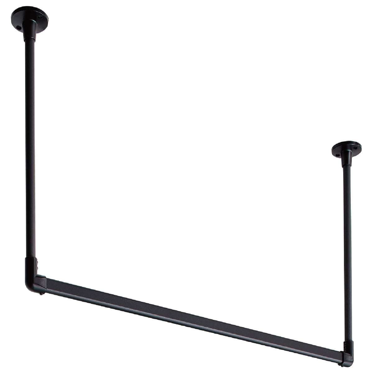 TOSO H-1 Hanging Bar with Ceiling Type C Set, Black, W35.4 x H5.9 inches (900 x 150 mm)