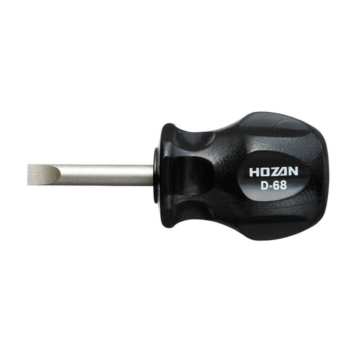 Hozan D-68 Stubby Driver, Easy to Use Even in Deep Places, Total Length 3.3 inches (83 mm), Tip Size 0.2 x 0.04 inches (6.0 x 0.9 mm)