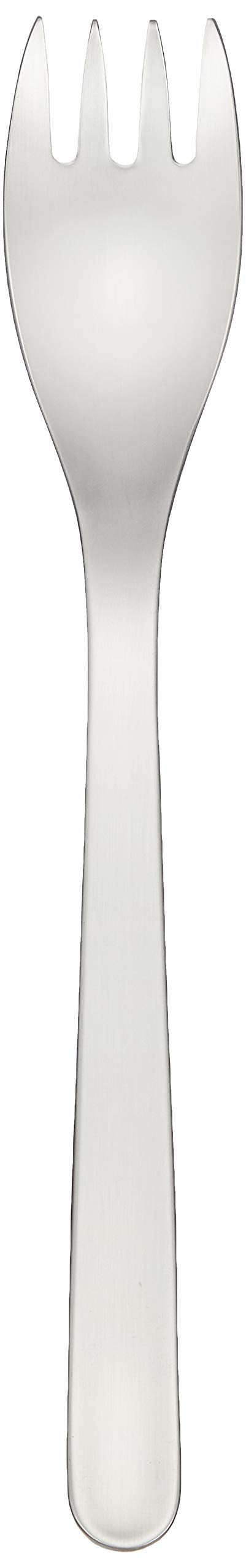 Sori Yanagi Simple Form Cutlery for Easy Use, Tsubamesanjo Stainless Steel Fish Fork, Sleek Design for Smooth Texture, Dishwasher Safe, Brushed Finish