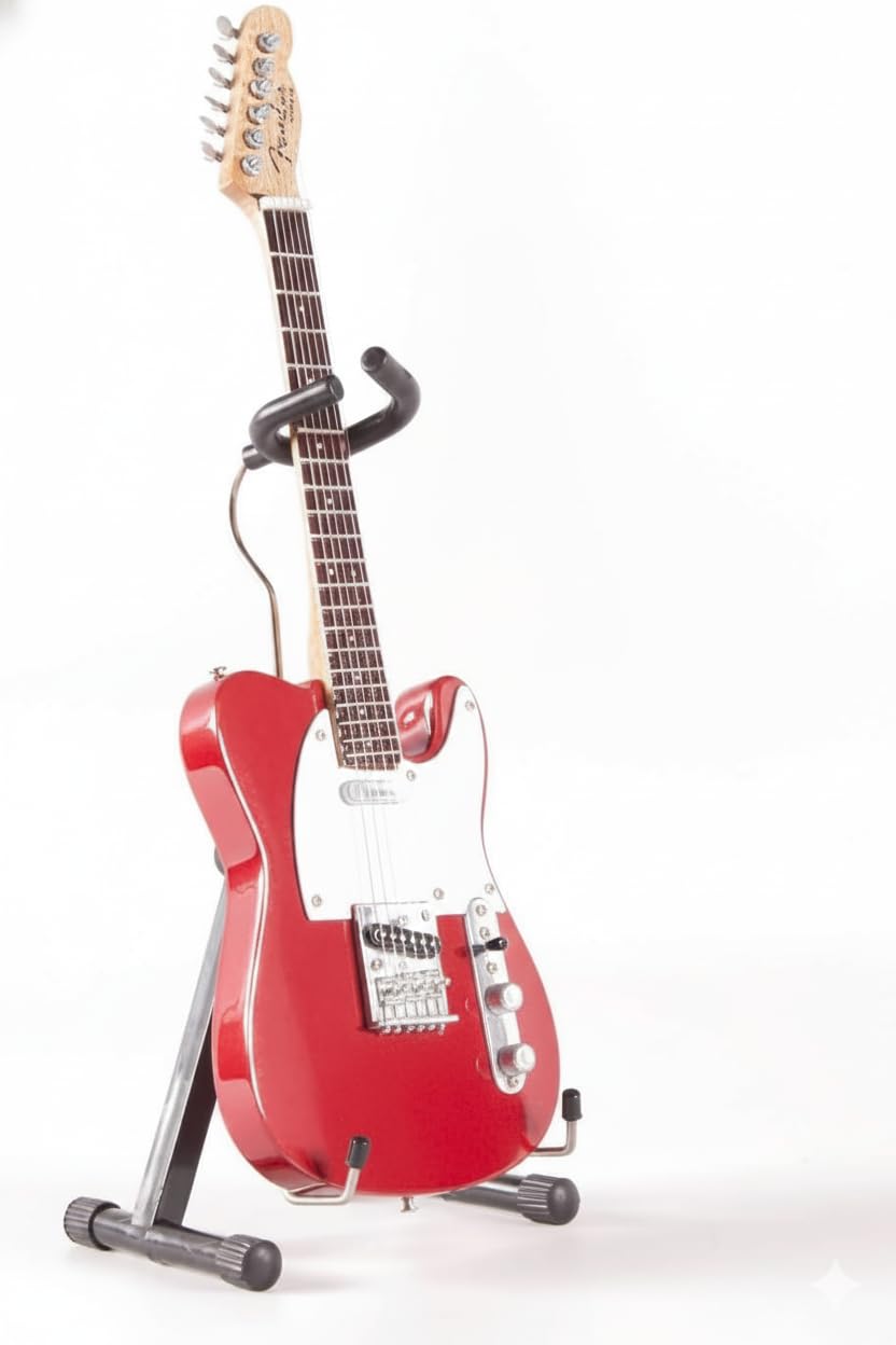 Axe Heaven Fender Licensed Candy Apple Red Tele 1/4 scale Collectible FT-008