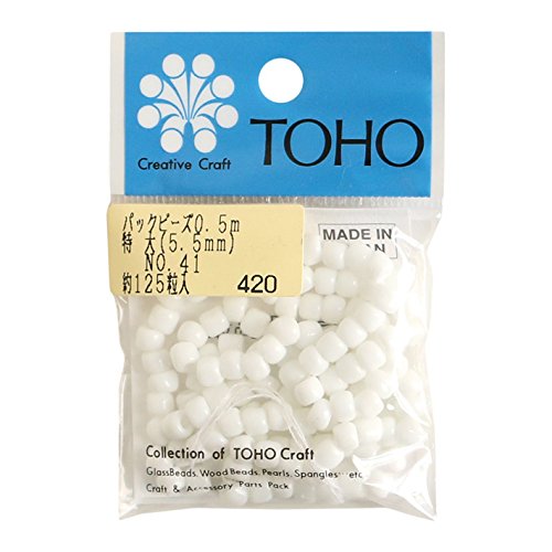 TOHO Extra Large Beads, Threading Beads, Outer Diameter Approx. 0.2 inches (5.5 mm), 1.6 ft (0.5 m), No. 41