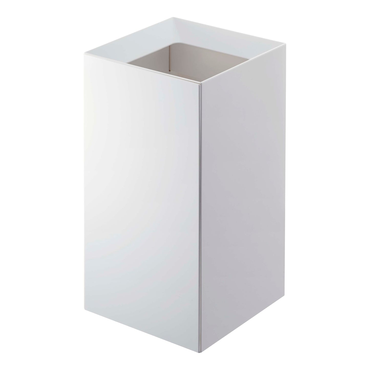 YAMAZAKI Home Tower Trash Can - Modern Garbage Waste Basket with Handle for Kitchen Bedroom Bathroom Office - Short - Abs Plastic - 2.4 Gallons, 9 Liters