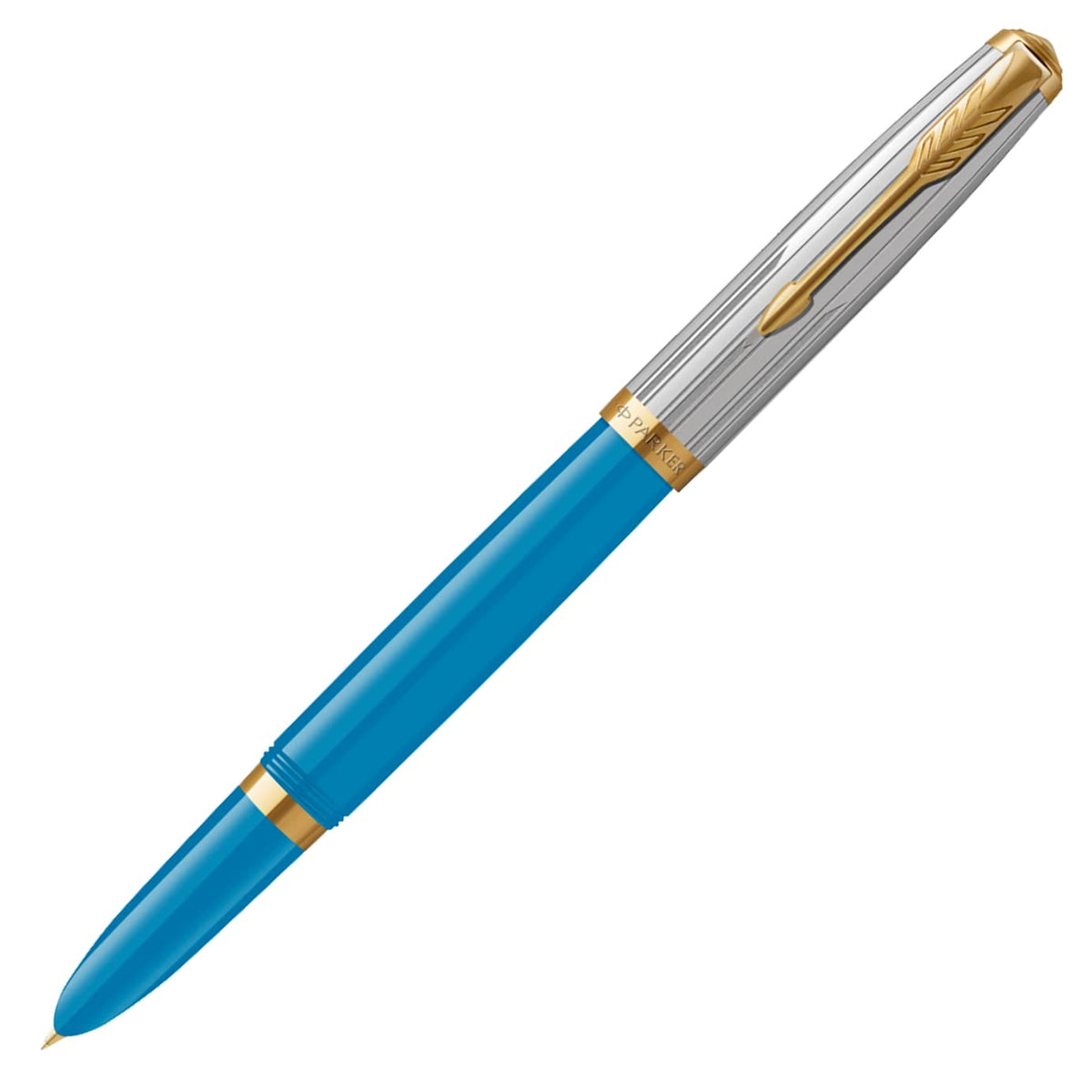Parker Official Parker 51 Modern Heritage Fountain Pen F Fine Point Luxury Brand Gift Turquoise GT 2169139