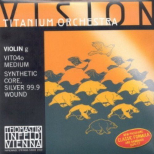CUERDA VIOLIN - Thomastik (Vision Titanium Orchestra/Vit04o) (Alma Sintetica/Entorchado Plata)4ª M4/4