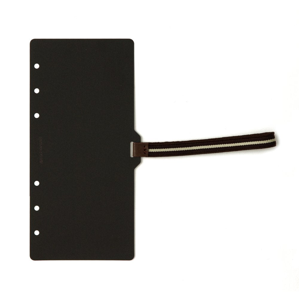 Knox 52273900 Personal Organizer, Refill, Lifter with Elastic Band, Horizontal, Narrow, Brown