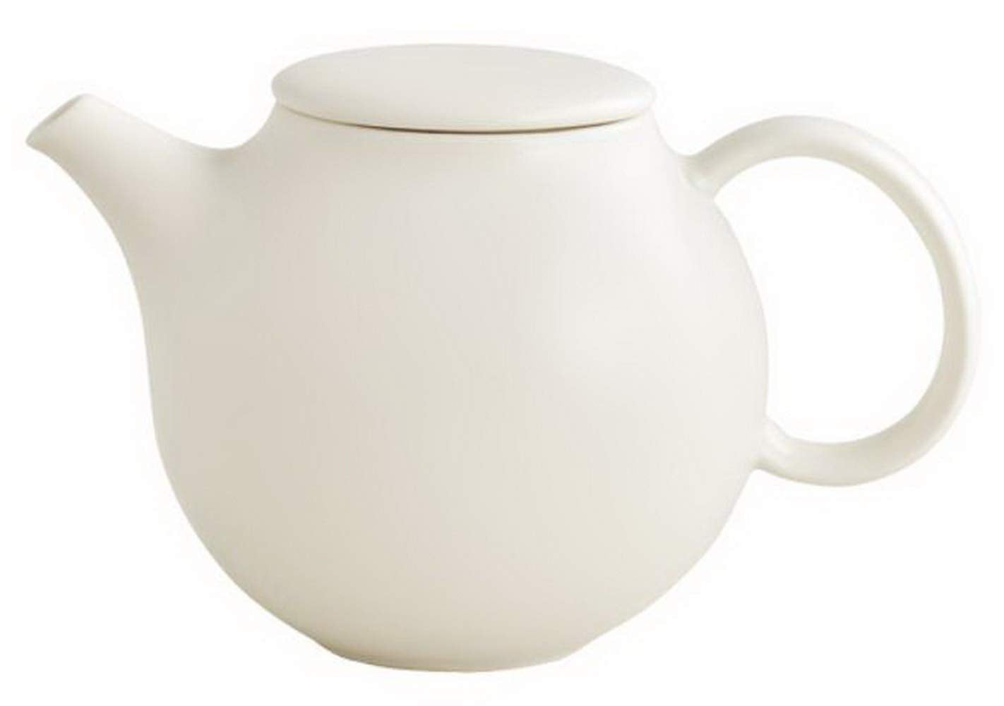 KINTO 17140 PEBBLE Teapot, 16.9 fl oz (480 ml), White, Gift Present