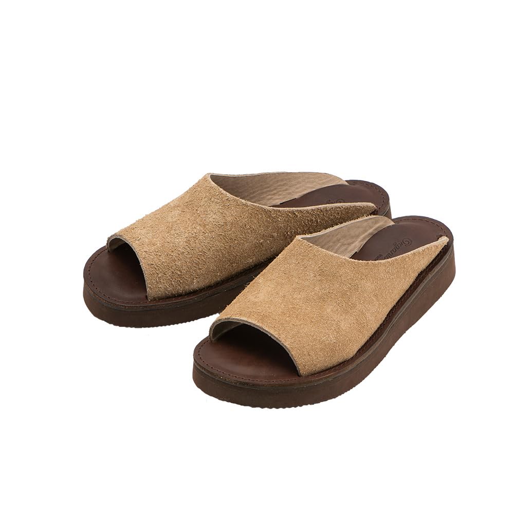 Organic Handleroom Richt Leather Sandals, newtaupe, 26.0 cm 2E
