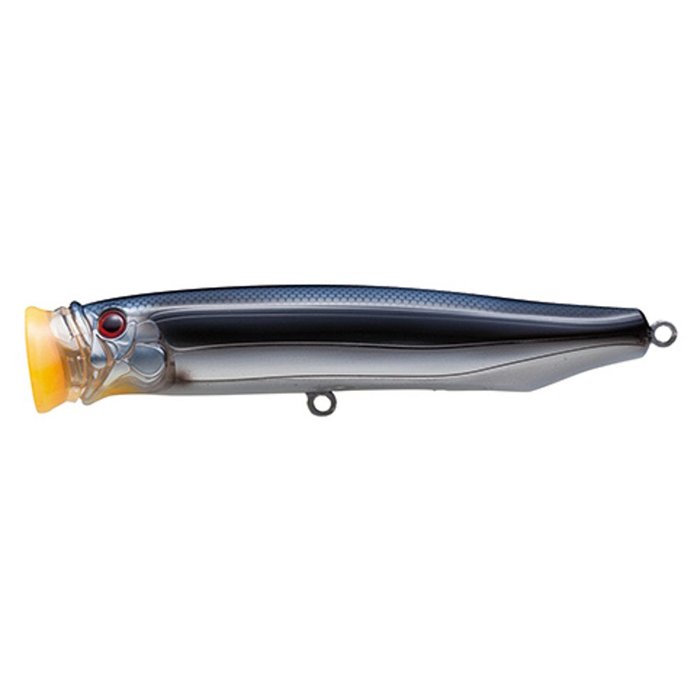 TackleHouse CFP150 Popper, Contacts, Feed Popper, 5.9 inches (150 mm), 2.1 oz (60 g), Silver Black HVC #23