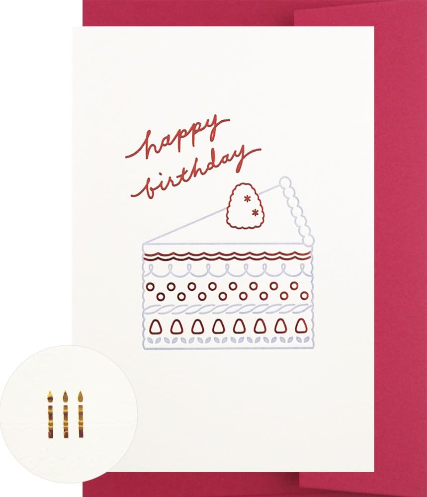 Elcomoon Greeting Card Bonheur Sponge Cake GC116