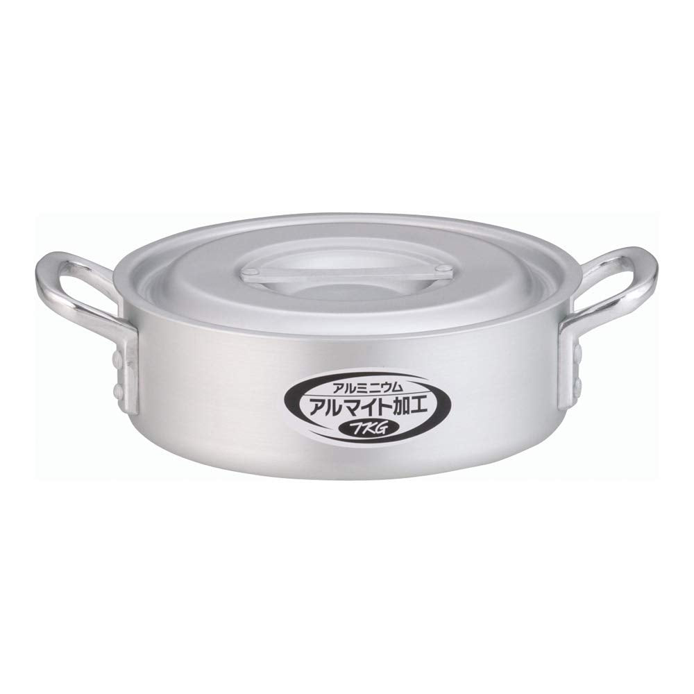 Endoshoji TKG ASTM202 Commercial Outer Ring Pot, 9.4 inches (24 cm), Anodized Aluminum Alloy, Made in Japan