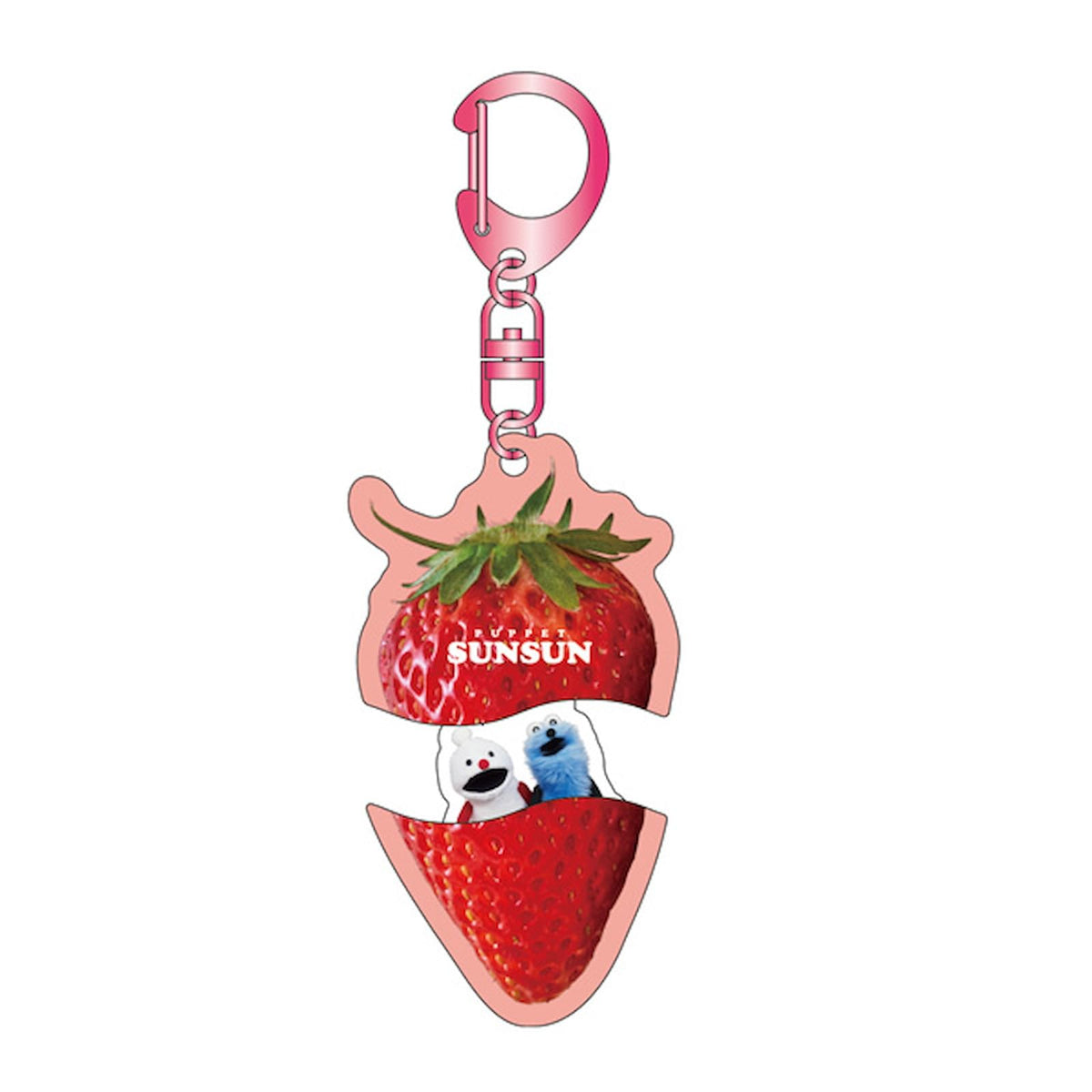 Kei Company PSS-PAK-IG Puppetson Acrylic Key Holder, Strawberry