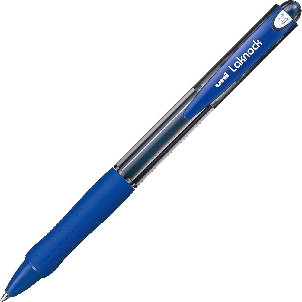 三菱鉛筆 Mitsubishi Pencil SN10010.33 Oil-Based Ballpoint Pen, Berry Raku Knock, 0.04 inches (1.0 mm), Blue, 10 Pieces