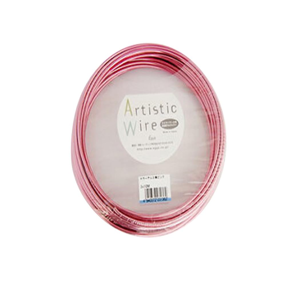 Artistic Wire Colored Aluminum Wire, Pink, 0.04 inches (1.0 mm) x 32.8 ft (10 m)