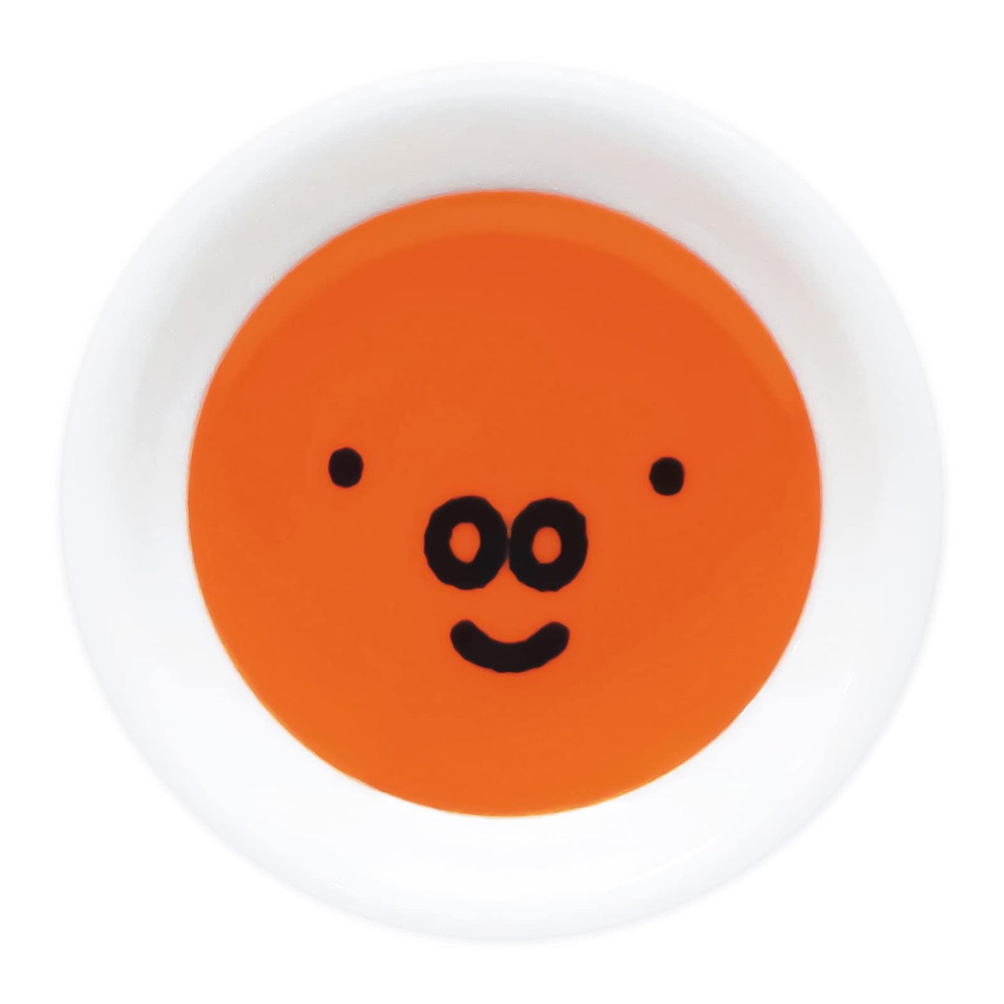 Kaneshotouki 409131 Dick Bruna Miffy Granty Small Plate, Approx. 3.5 inches (9 cm), Face Up, Orange