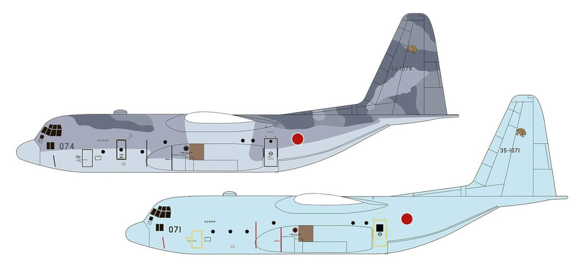 プラモデル :: 飛行機 :: 航空自衛隊 C-130 H 戦術輸送機 ハーキュリーズ スーダン緊急派遣機 2機セット