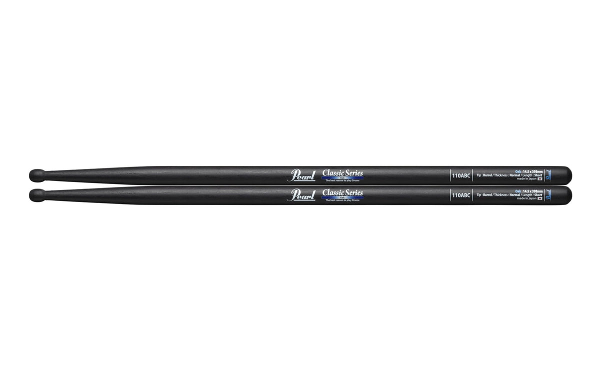 Pearl Pearl Drumsticks Oak Black Lacquer 110ABC