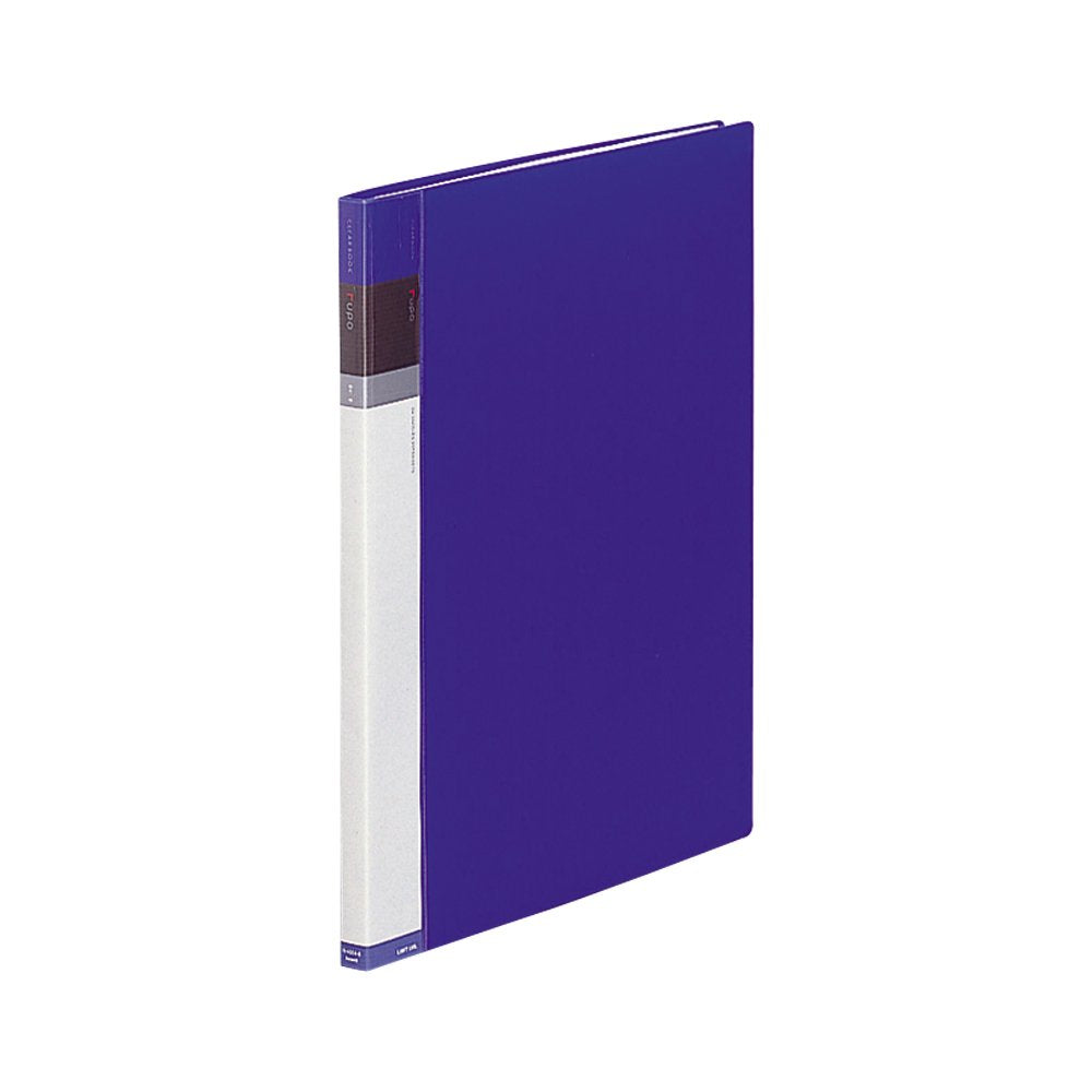 Lihit Lab N4604-8 Clear Book, Replaceable B4, 36 Holes, 20 Pockets, Indigo