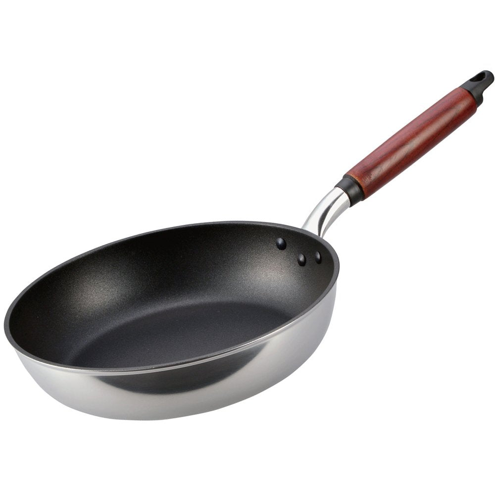 Hokuriku Alumi Aluminum Frying Pan, 10.2 inches (26 cm), For Gas Fire, Lightweight, Cast Style Light, Teflon Treatment, Made in Japan