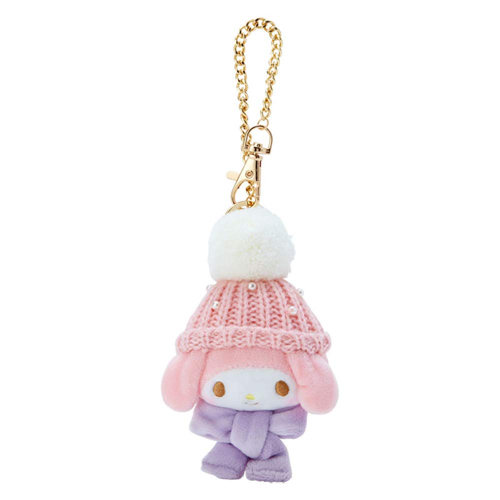 My Melody Knit Cap Mascot Charm Keychain Sanrio Sanrio