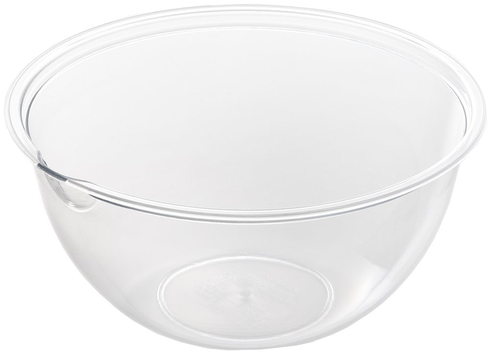 Yoshikawa 4003064 Bowl, Made in Japan, 9.4 inches (24 cm), Heat Resistant, Microwave Bowl, Clear