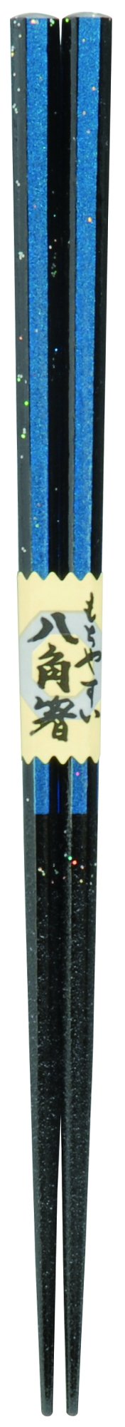 Kawai 102603 Chopsticks Dishwasher Safe Octagonal Chopsticks Seine Blue 9.1 inches (23 cm)