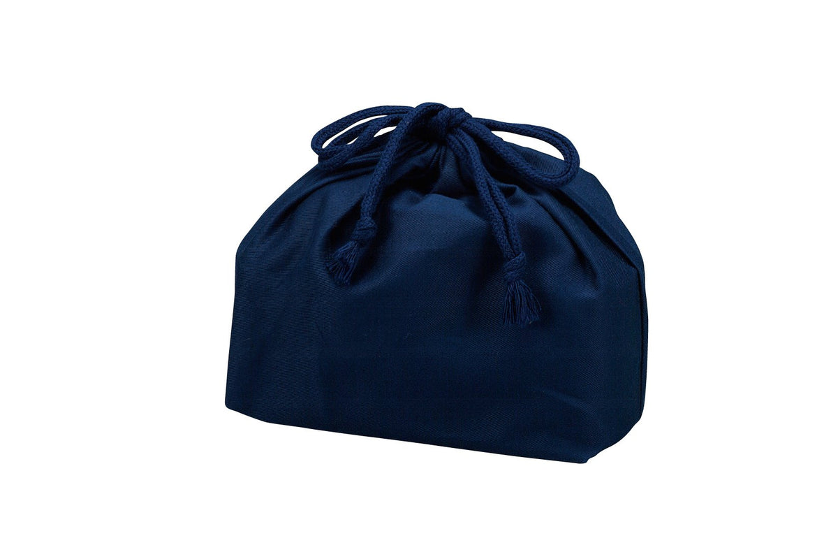 HAKOYA 53870 Drawstring Bag, Elongated, For Men, Navy Blue