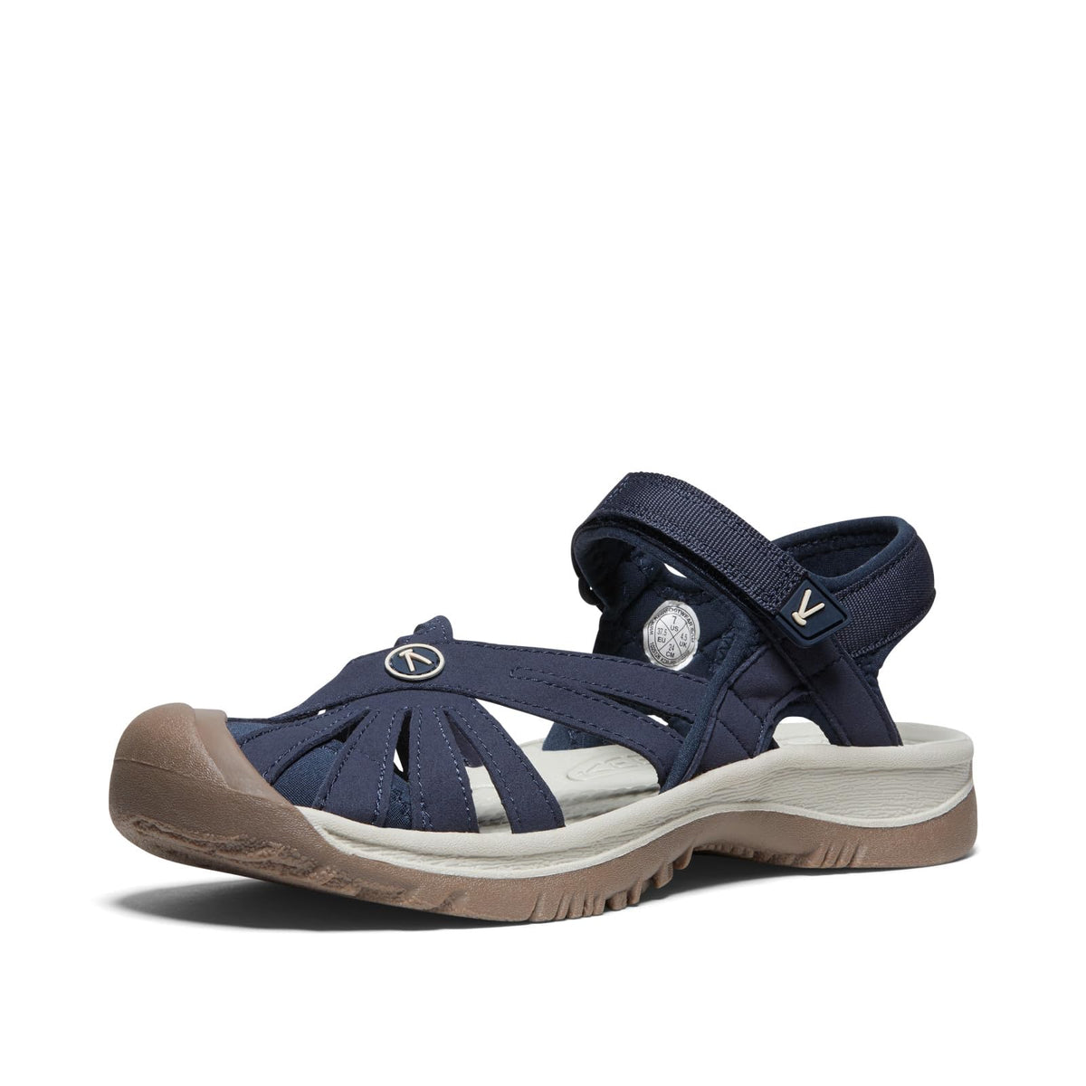 KEEN Women's Rose Casual Closed Toe Sandals, Navy, 8