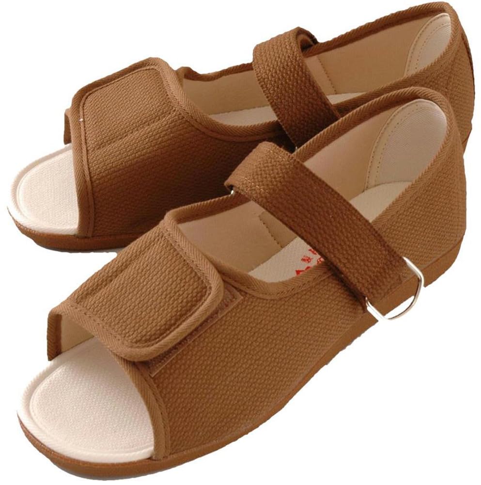 Marianne Women's Sandals, Rehabilitation Shoes, Foot Support, Women's, Brown, US Size 24