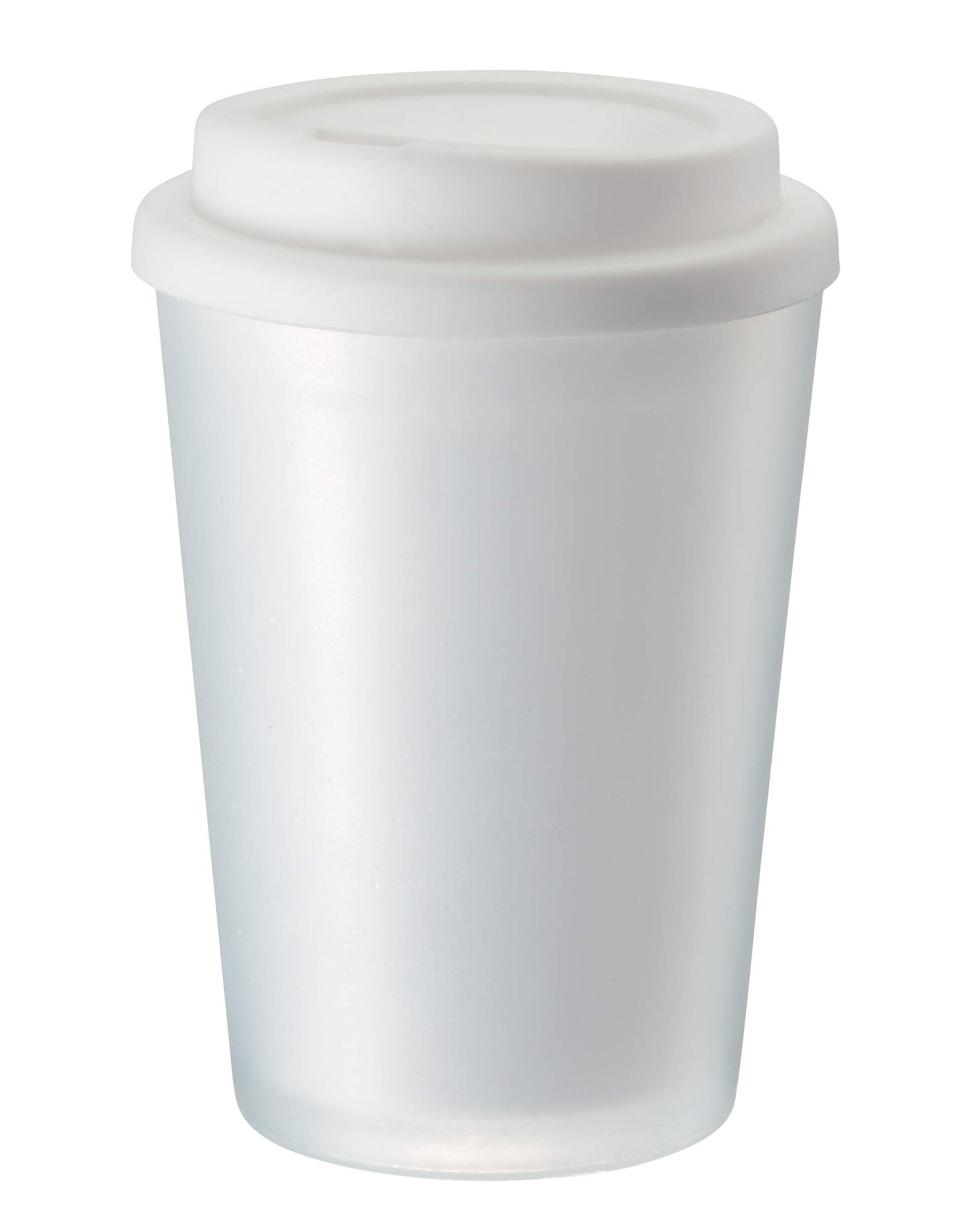 Gowell TS-1307-044 Tumbler, Convenience Store Coffee, 2 Layers, Heat Retention, Mug, Cup (Direct Drinking, With Lid), 13.5 fl oz (400 ml), White
