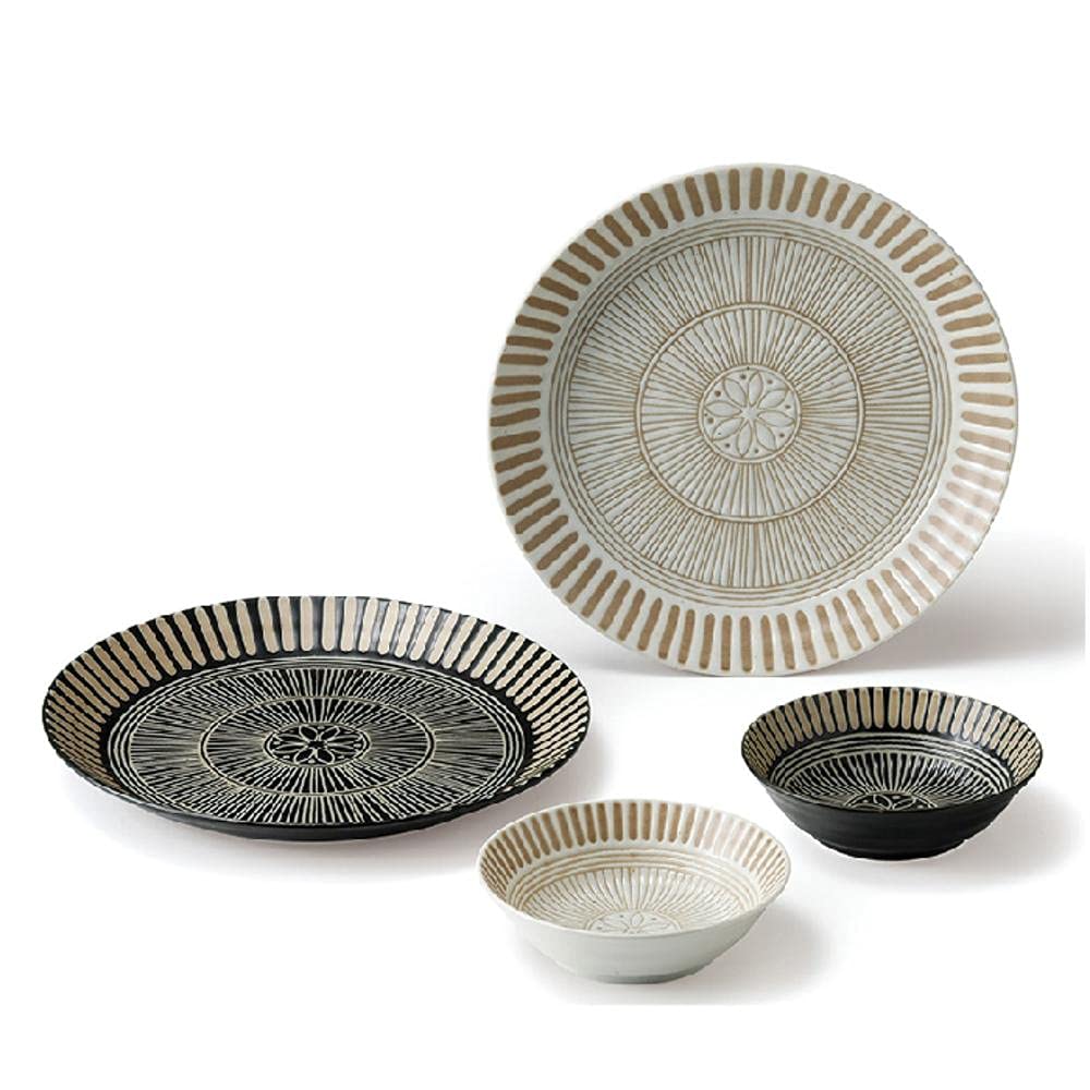 Tableware East 4-Piece Pair Dinnerware Set, Platters & Bowls, Sausalito, Comes in a Presentation Box, Gift, Dinner Dinnerware Set, Dinnerware Set, Dinnerware Set, Plates