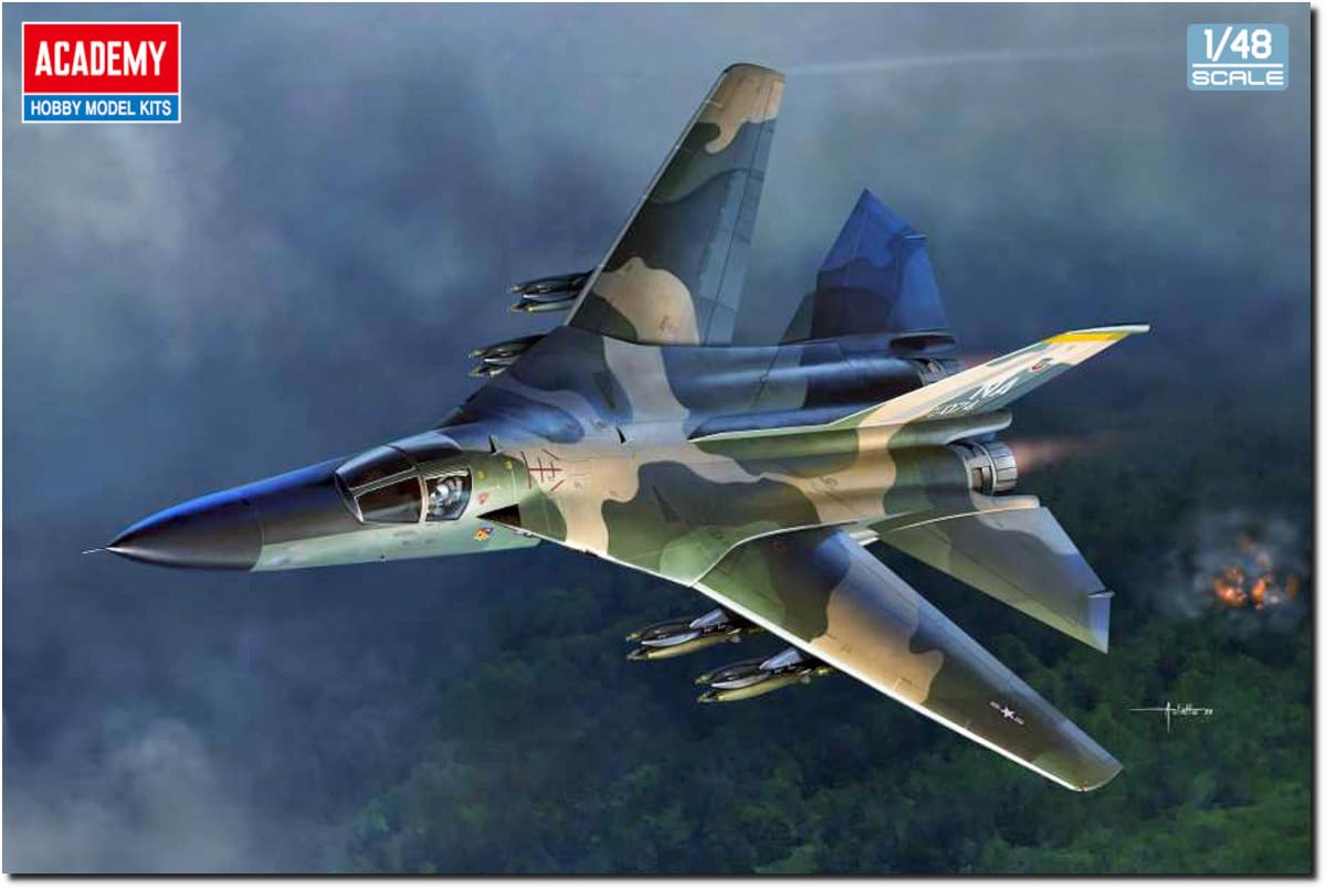 Academy 1/48 America F-111A Ardvark Vietnam Plastic Model 12360 (Airplane)
