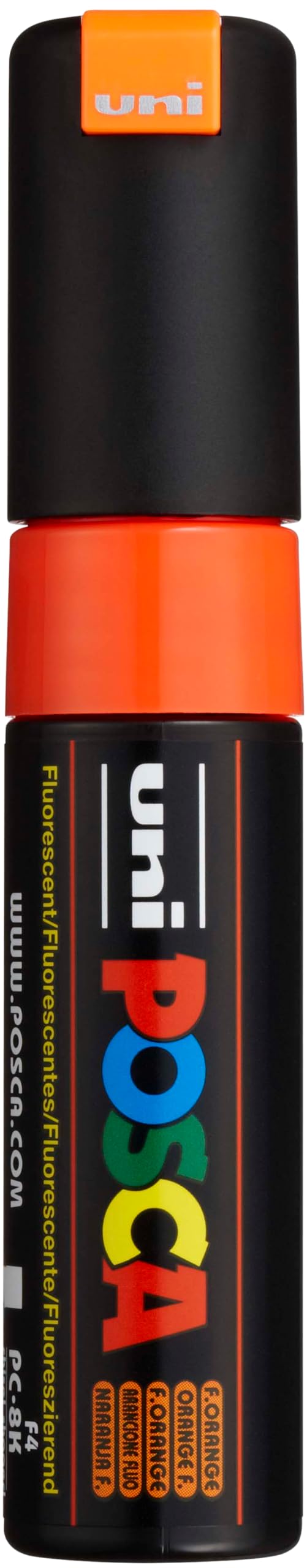 Posca Marker 8K in Fluorescent Orange, Pens for Art Supplies, School, Rock Art, Fabric, Paint Pen, Art, Posca Markers