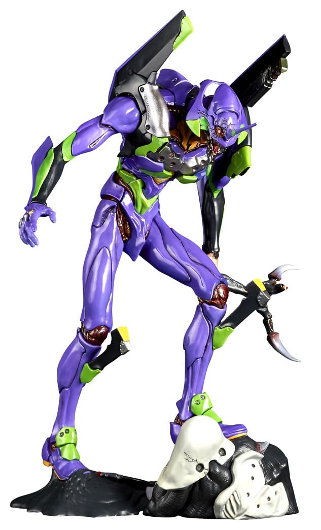 KAIYODO ARTPLA Sculpture Works Evangelion First Unit Runaway (Resale in 2025), Total Height: Approx. 9.1 inches (230 mm), Non-Scale, Unpainted, Plastic Model Kit AP048