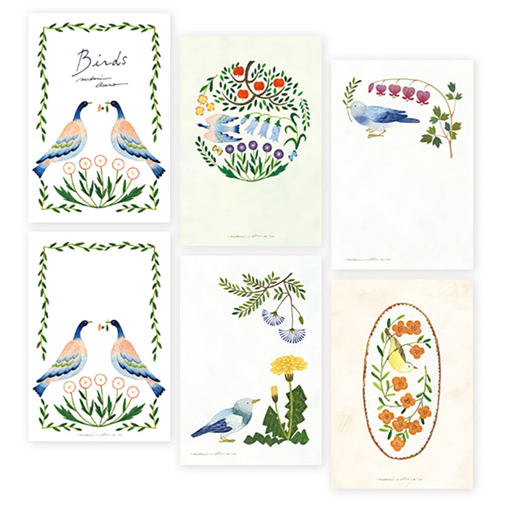 Expression Sha Birds Postcard Notes 25-565