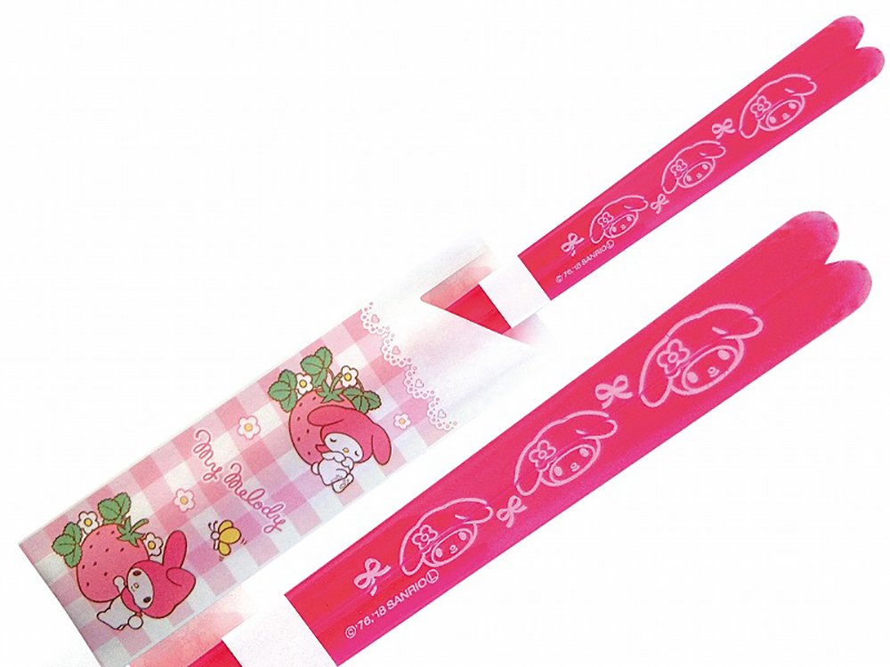 Sanrio 490561 My Melody Ribbon, Clear, Chopsticks, Pink