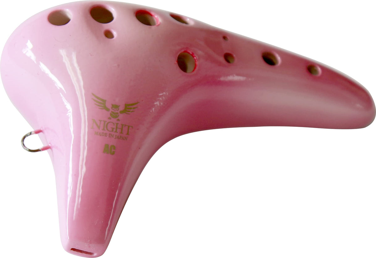 NIGHT Ocarina Night Ocarina Style Shirabe, Alto C Mode, S-ACP, Nadeshiko (Pink)