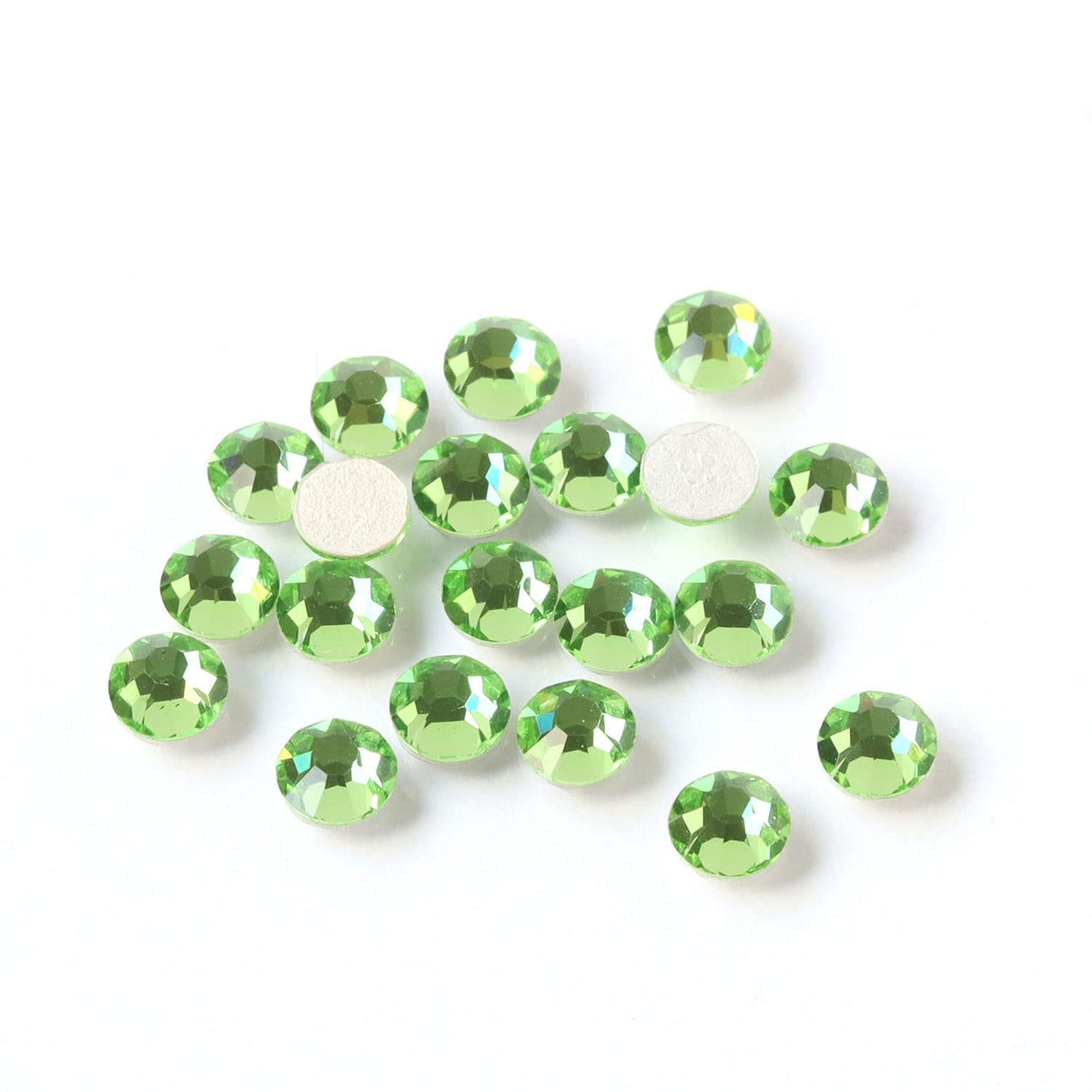 NBK Preciosa Rhinestones Hotfix Heat Adhesive SS12, Pack of 144 Peridot M2038SS12-50520L