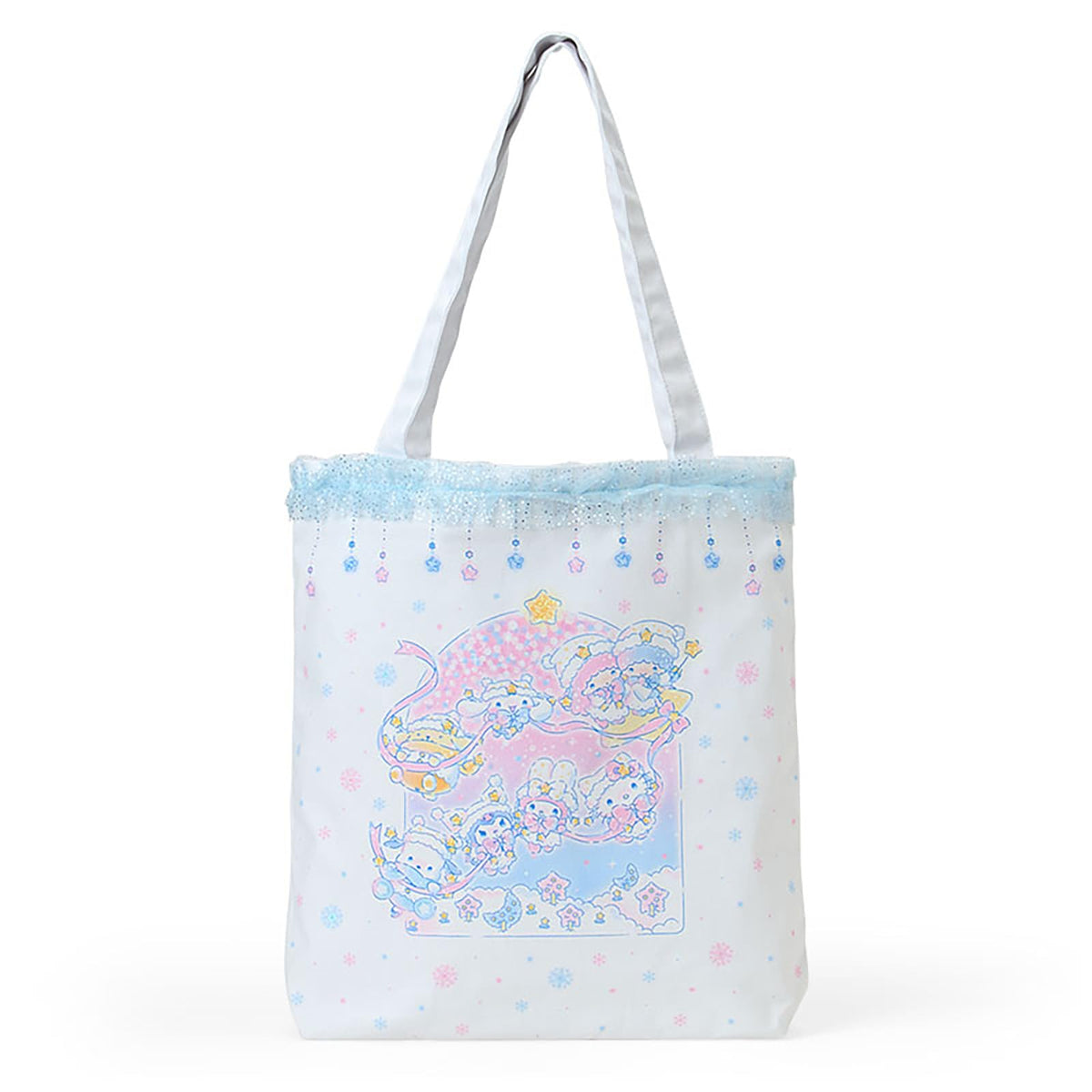 Sanrio 407526 Tote Bag (Glitter Winter), Sanrio Characters, for Ages 3 and Up