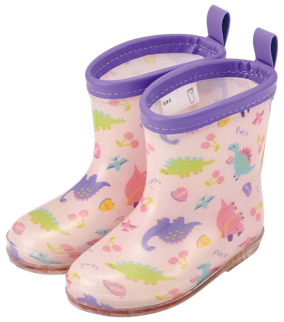 Skater RIBT1 Rain Boots, Shoes, Children's Rain Boots, Happy & Smile with Reflective Tape, 5.5 inches (14 cm)