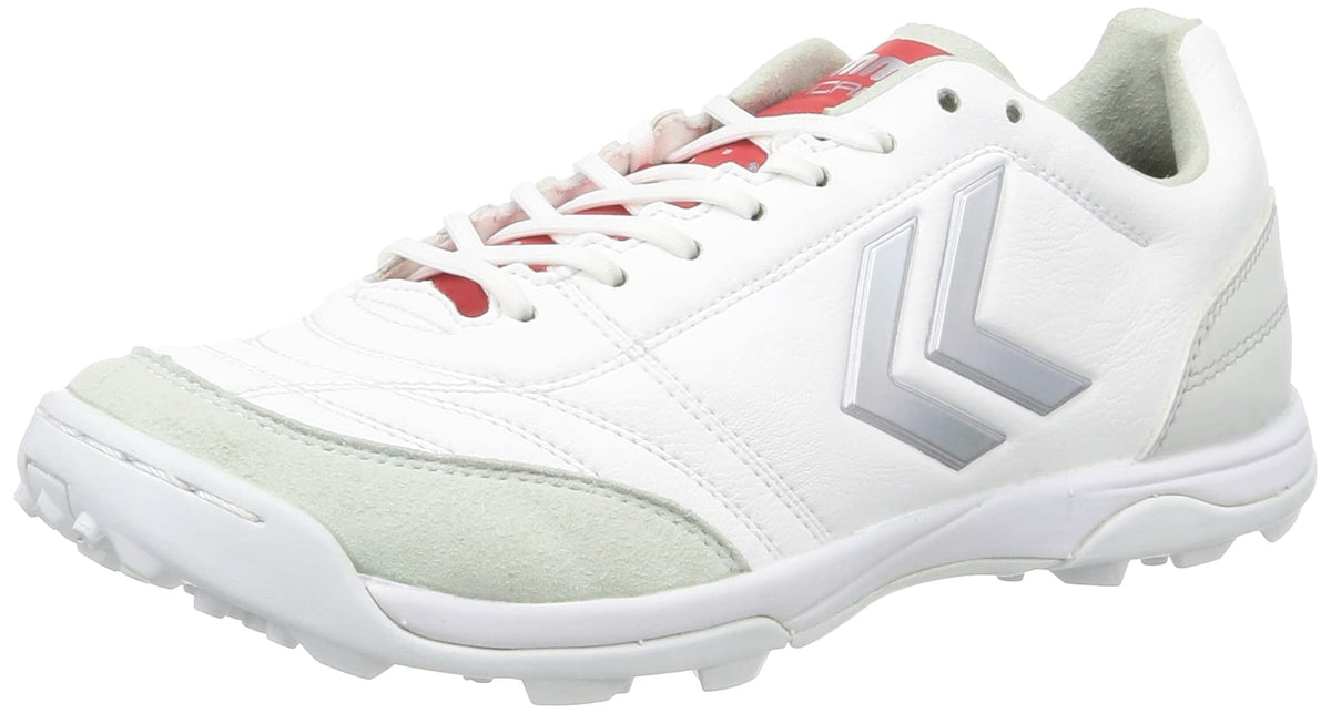 Hummel Apicale 5 SL Wide TF Futsal Shoes, White × red (1020), 24.5 cm