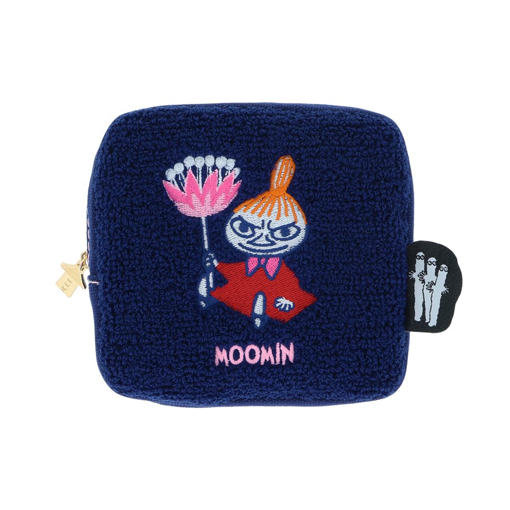 Sun-Star Stationery S2340232 Moomin Goods, Mini Pouch, Sagara Embroidery, Little Mi