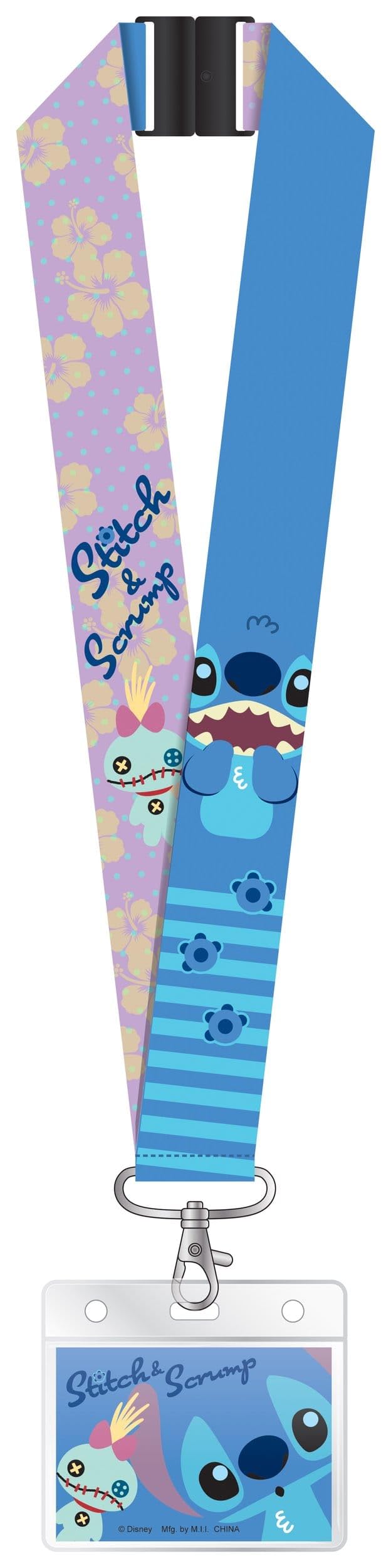 Disney Stitch Deluxe Lanyard, Multicolor, One Size