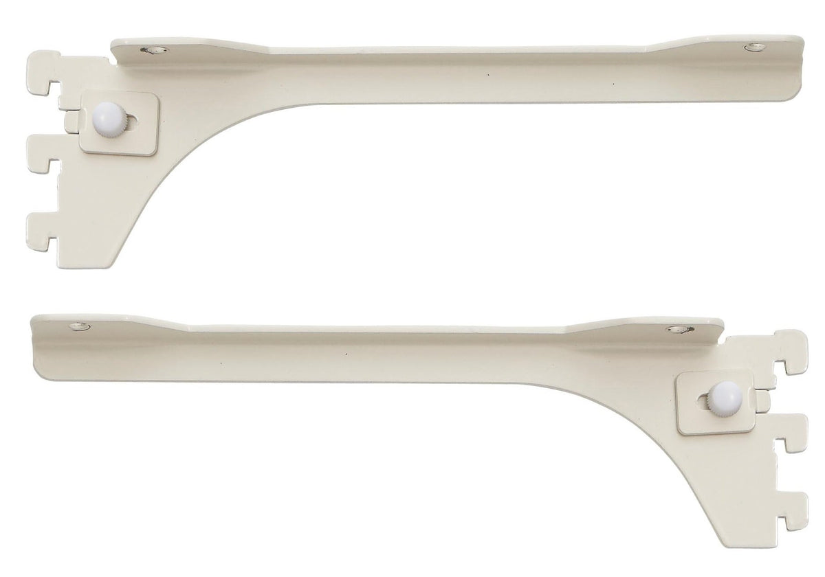 Wood One MKTTBS-2D-W Kanamono Futuno White Bracket for Shelf Depth 9.8/11.8 inches (250/300 mm)