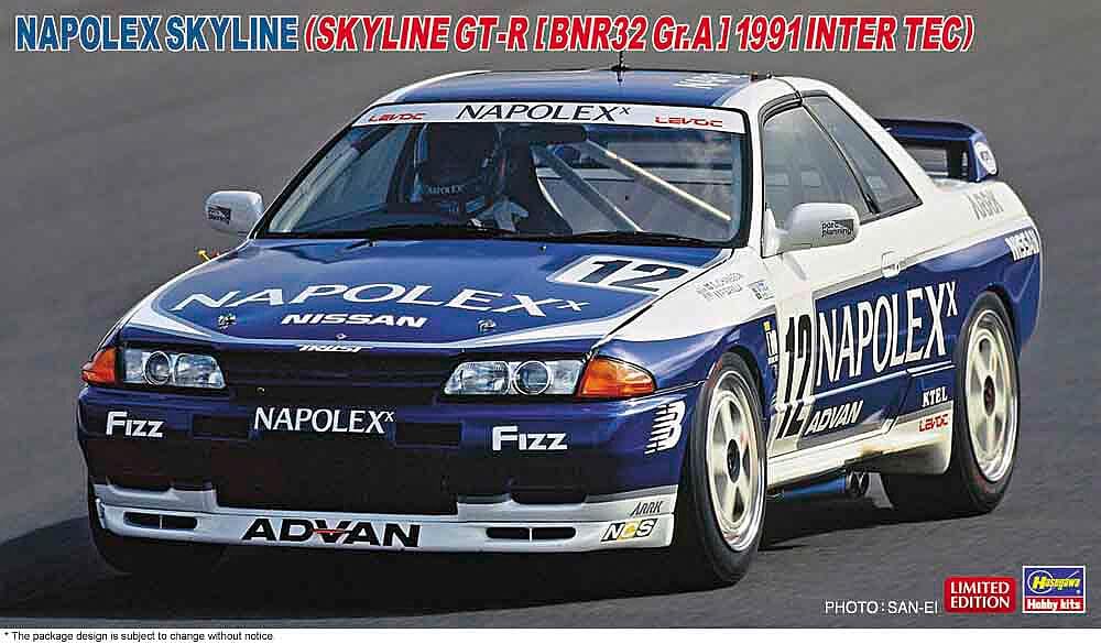 Hasegawa 620780-1/24 Napolex Skyline Skyline Gt-R Scale 1:24