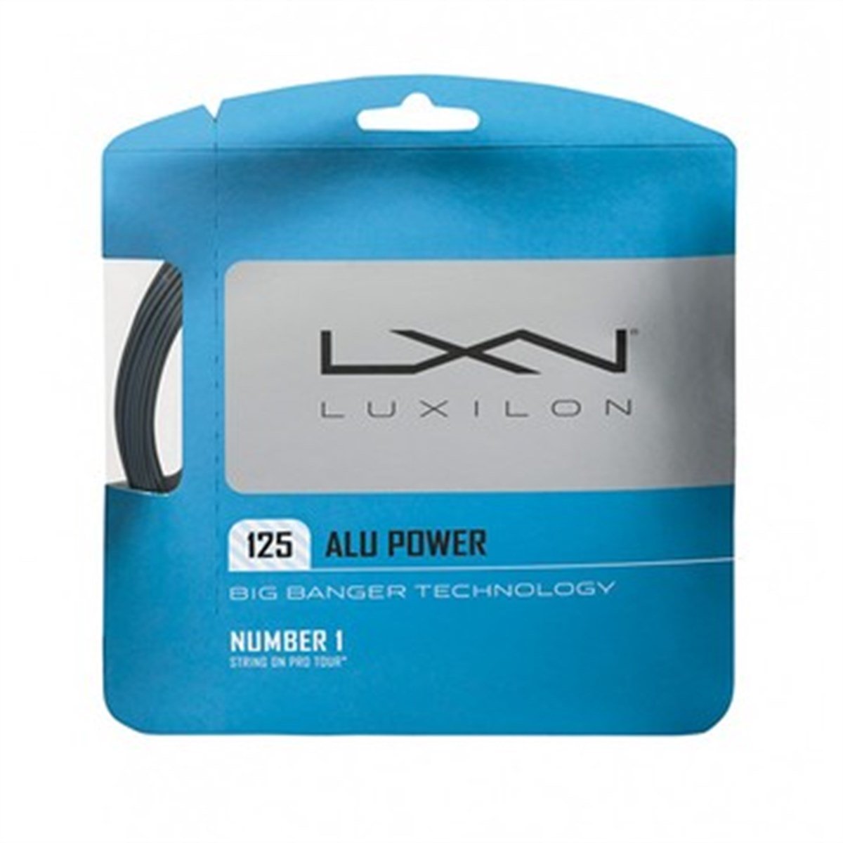 Luxilon ALU Power 125 Tennis String - 220m Reel, Silver