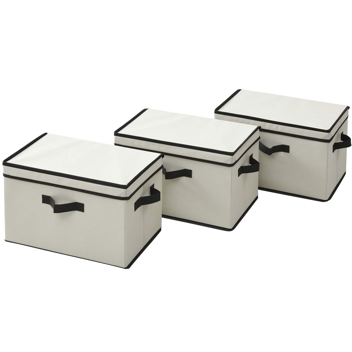 山善(YAMAZEN) YNF Storage Box, 幅38×奥行25cm, Ivory
