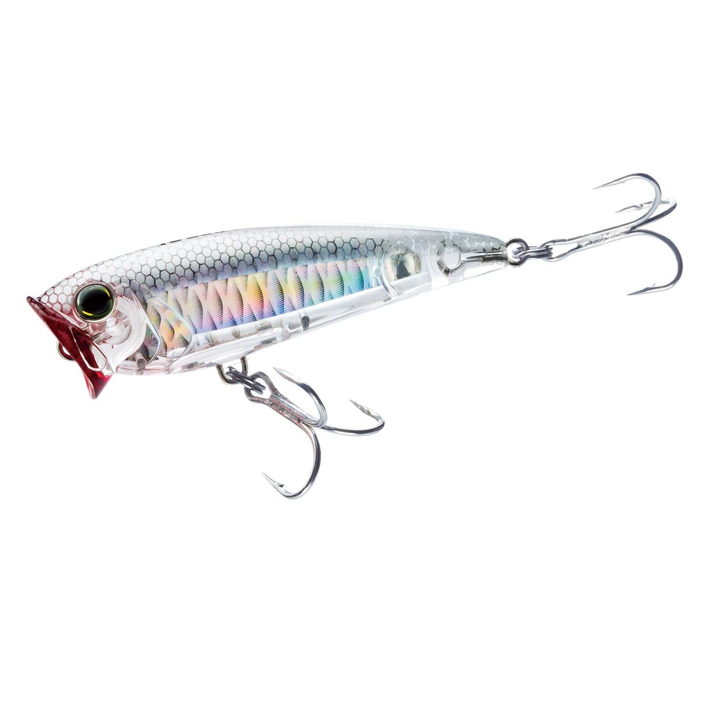 Yo-Zuri R1411-HGSH: 3D Inshore Popper (F) 90Mm 3-1/2", Ghost Shad