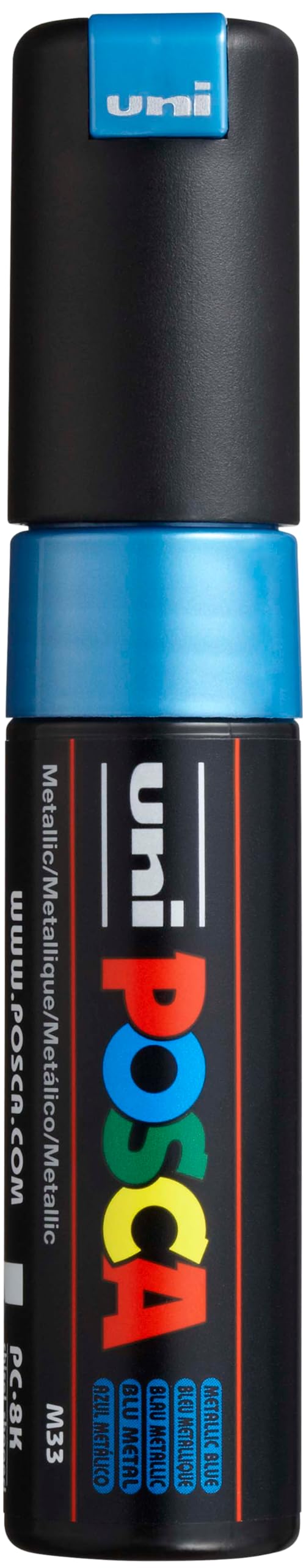 Posca Marker 8K in Metallic Blue, Posca Pens for Art Supplies, School Supplies, Rock Art, Fabric Paint, Fabric Markers, Paint Pen, Art Markers, Posca Paint Markers
